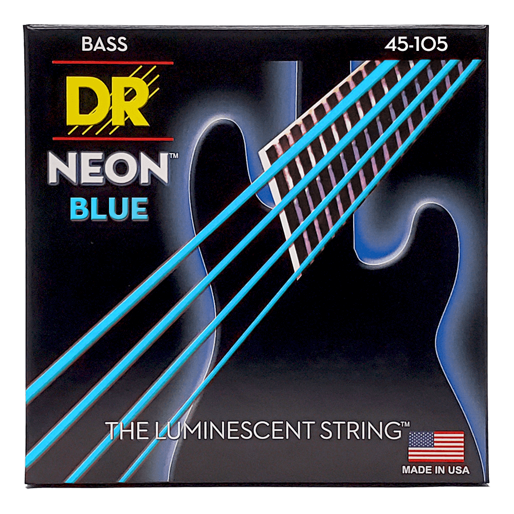 DR Bass Neon Blue NBB-45 Medium  45-105